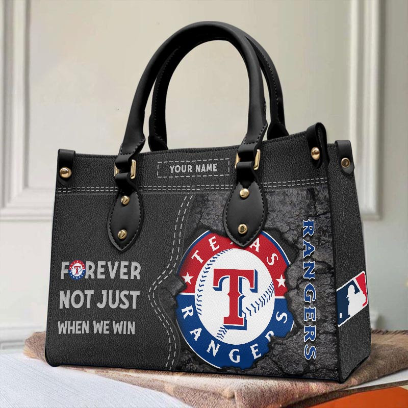 Sportswearmerch Texas Rangers MLB Leather Handbag For Fan