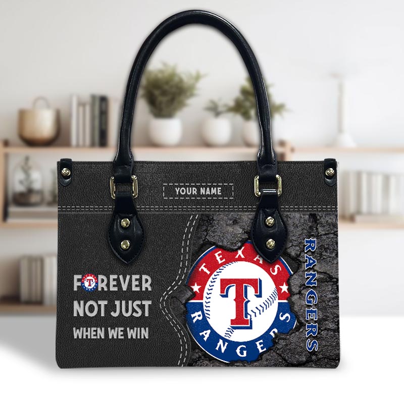 Sportswearmerch Texas Rangers MLB Leather Handbag For Fan