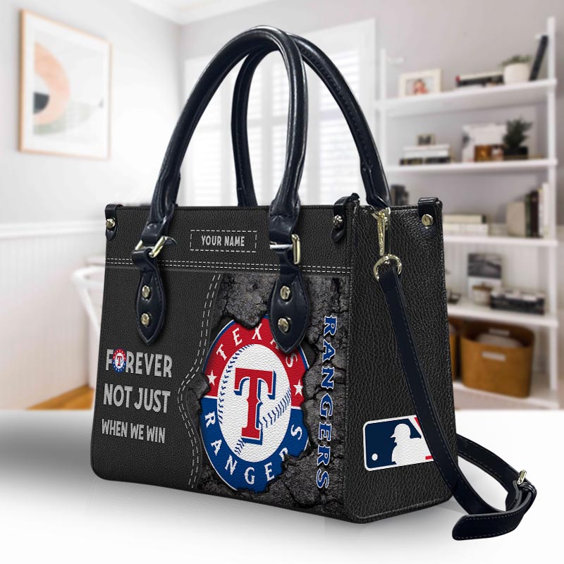 Sportswearmerch Texas Rangers MLB Leather Handbag For Fan