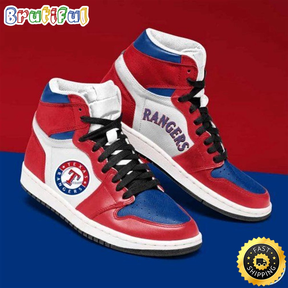 Sportswearmerch Texas Rangers MLB Legendary Air Jordan Footwear AJ1 High Sneakers Shoes For Men And Women