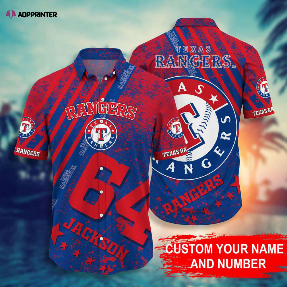 Sportswearmerch Texas Rangers MLB Personalized Hawaiian Shirt For Fan