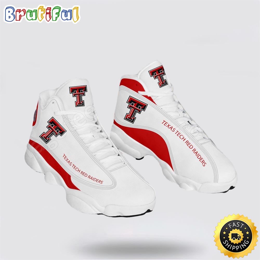 Sportswearmerch Texas Tech Red Raiders NCAA AJ13 Sneakers Shoes For Men And Women