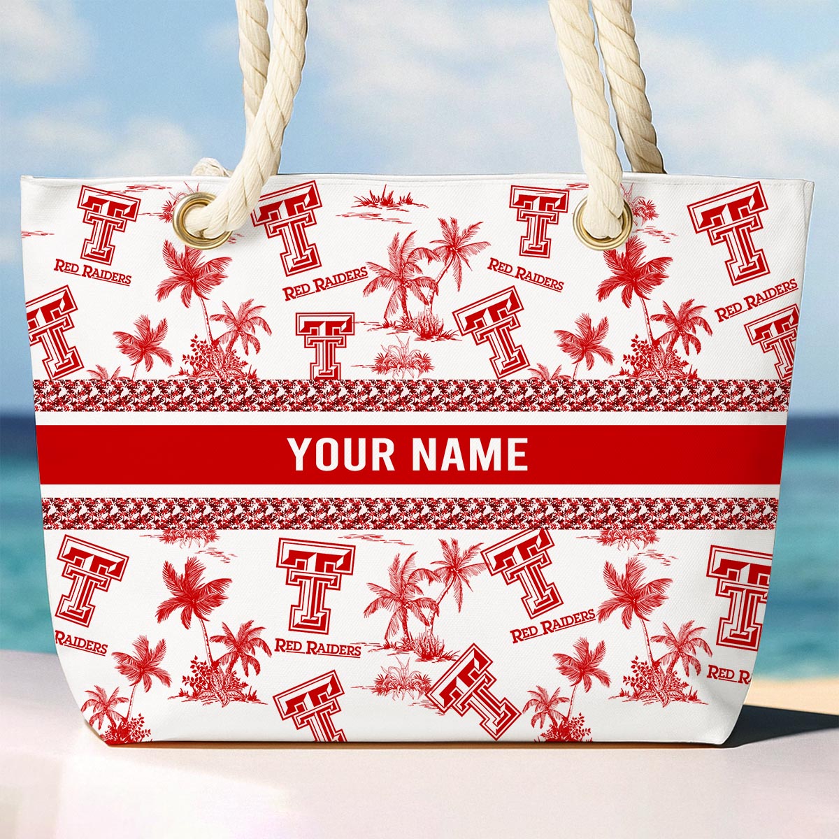 Sportswearmerch Texas Tech Red Raiders NCAA Beach Bag For Fan