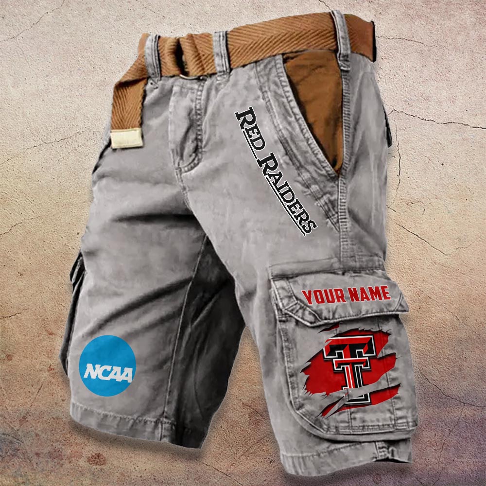 Sportswearmerch Texas Tech Red Raiders NCAA Denim Short For Fan