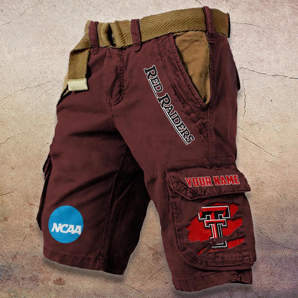Sportswearmerch Texas Tech Red Raiders NCAA Denim Short For Fan