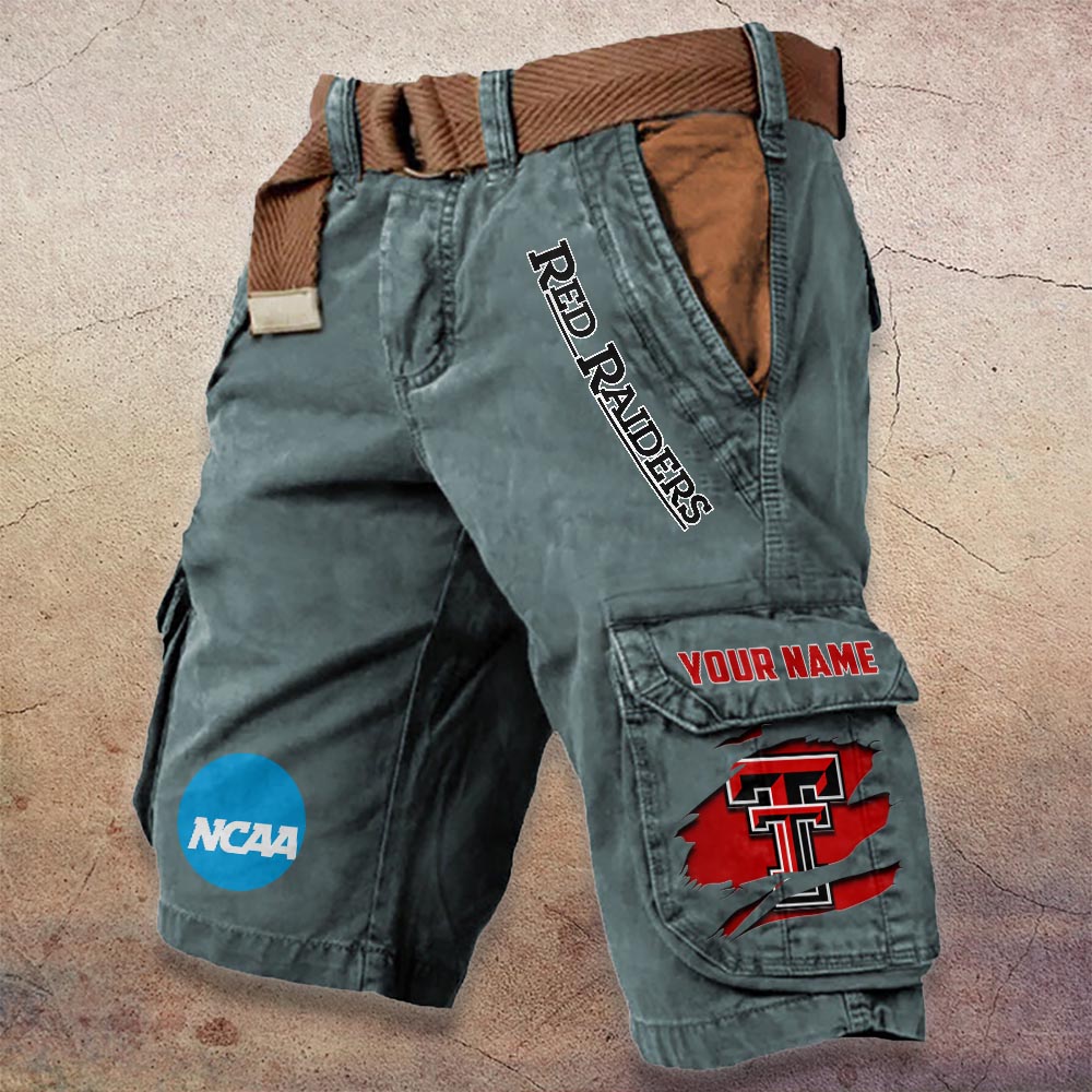 Sportswearmerch Texas Tech Red Raiders NCAA Denim Short For Fan