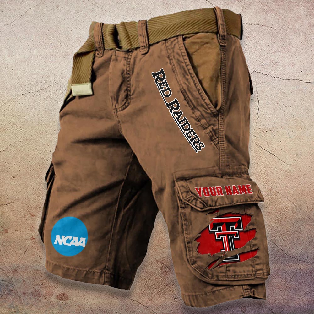Sportswearmerch Texas Tech Red Raiders NCAA Denim Short For Fan