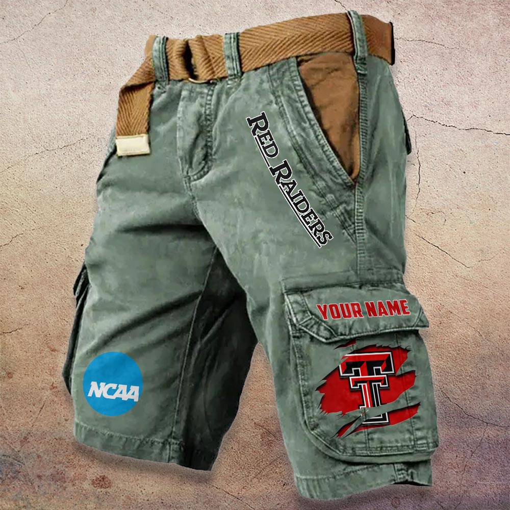 Sportswearmerch Texas Tech Red Raiders NCAA Denim Short For Fan