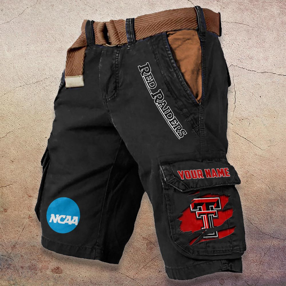 Sportswearmerch Texas Tech Red Raiders NCAA Denim Short For Fan