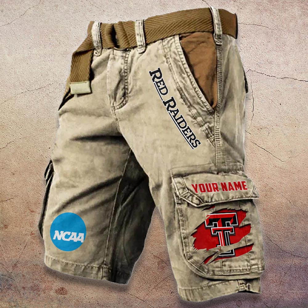 Sportswearmerch Texas Tech Red Raiders NCAA Denim Short For Fan