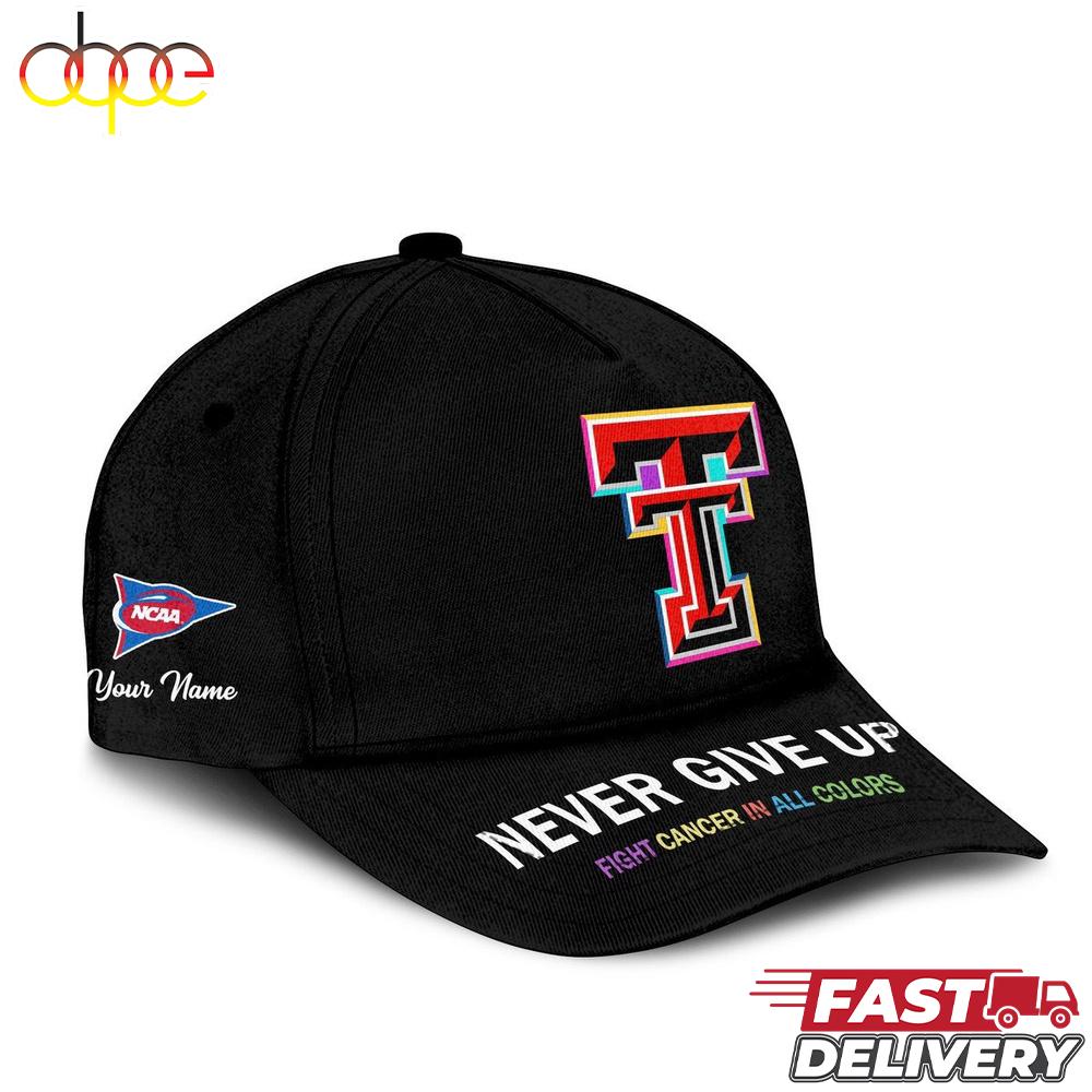 Sportswearmerch Texas Tech Red Raiders NCAA Fight Cancer In Classic Cap For Fan