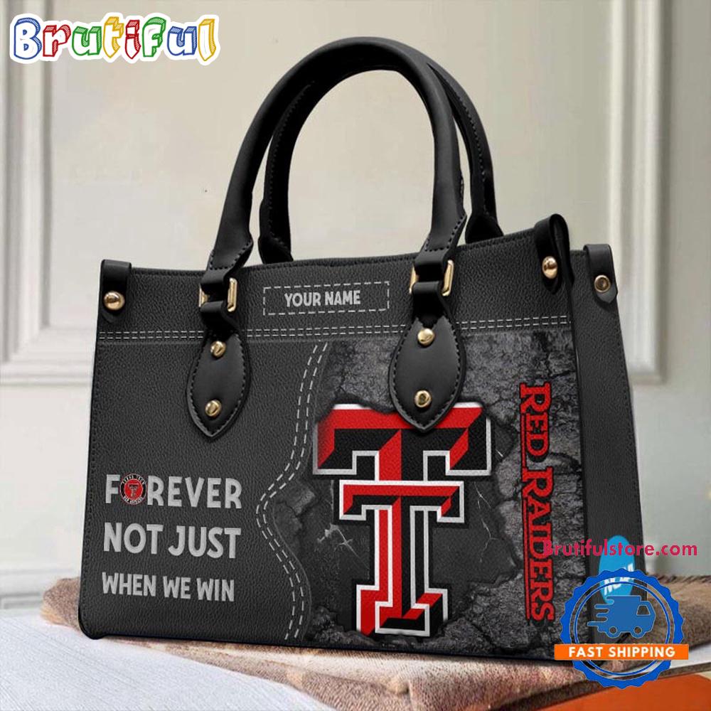 Sportswearmerch Texas Tech Red Raiders NCAA Leather Hand Bag For Fan