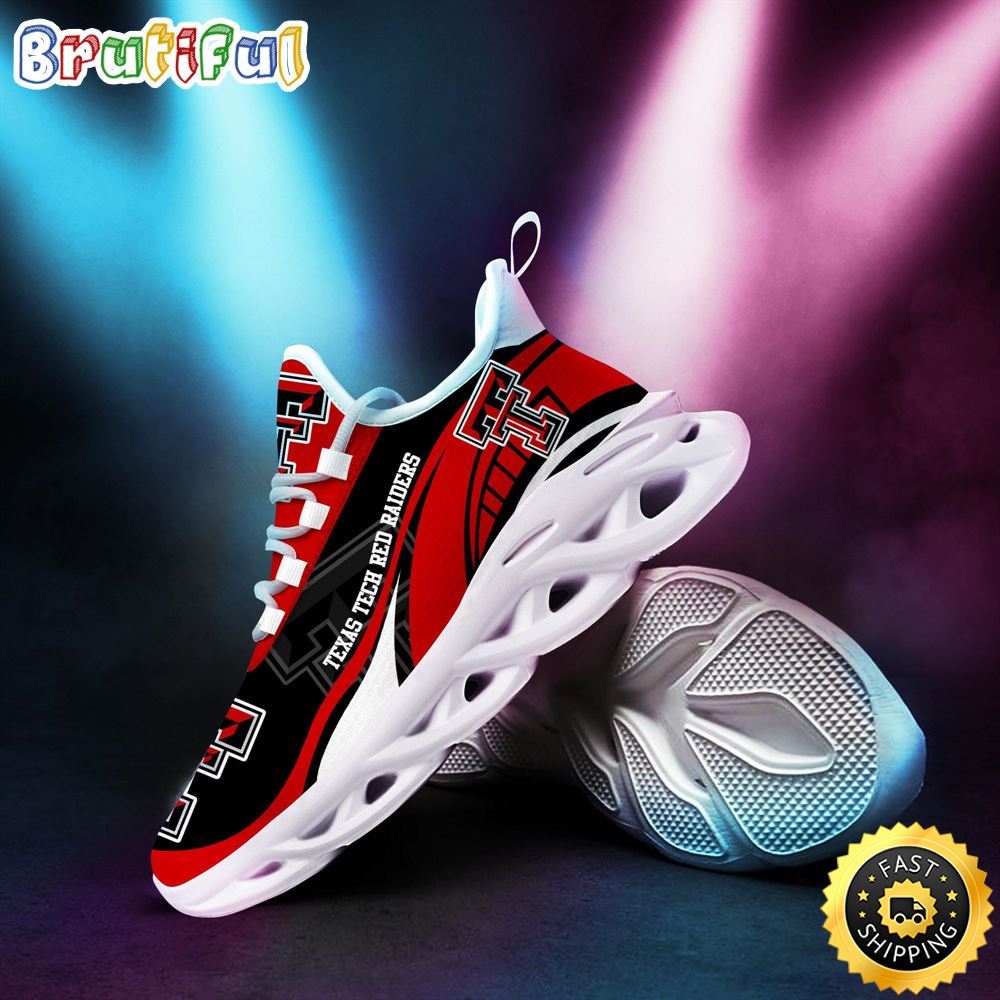 Sportswearmerch Texas Tech Red Raiders NCAA Sneakers Max Soul Shoes For Fan