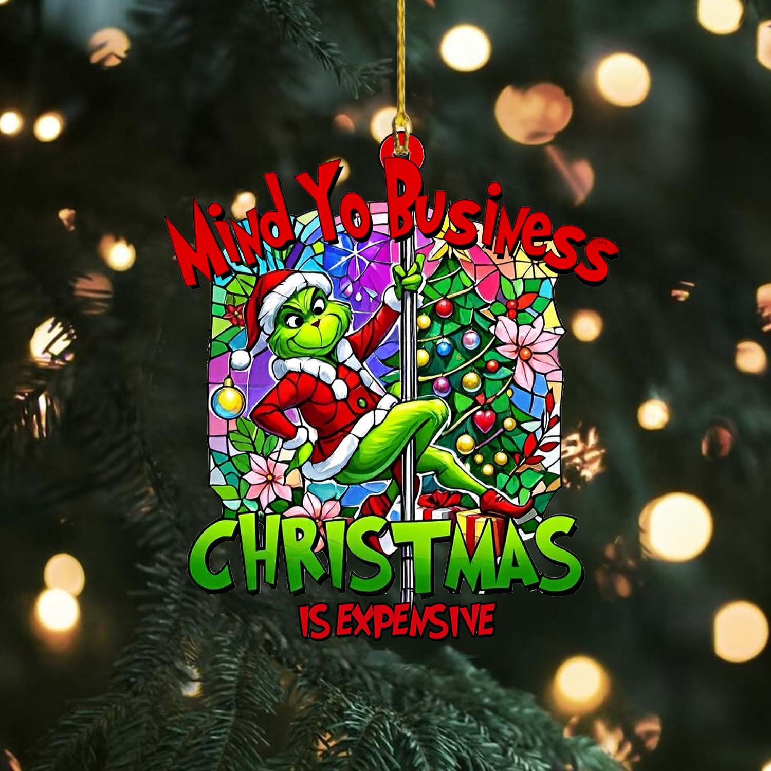 Sportswearmerch The Grinch Christmas Acrylic Ornament Gift For Fans