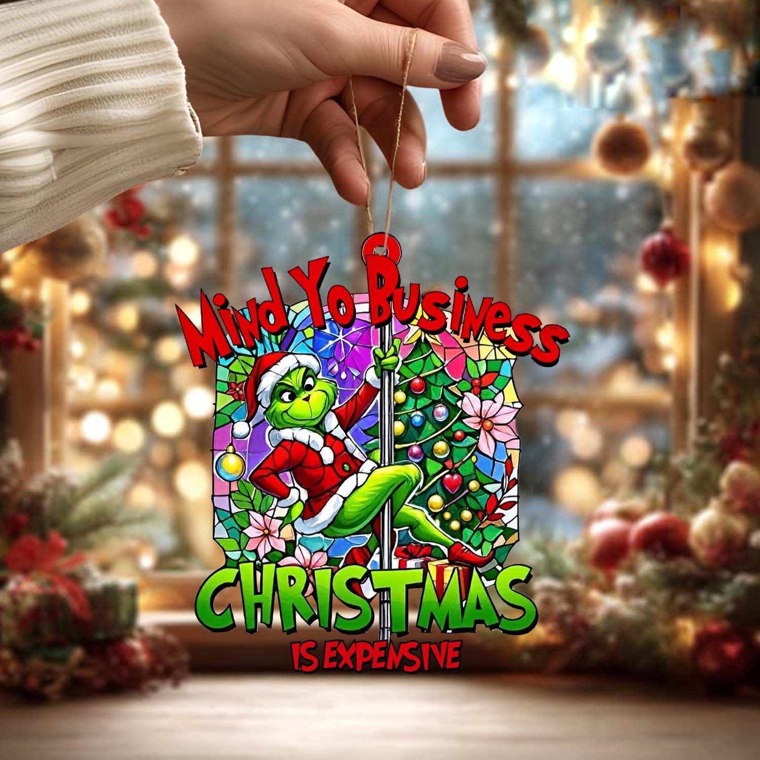 Sportswearmerch The Grinch Christmas Acrylic Ornament Gift For Fans
