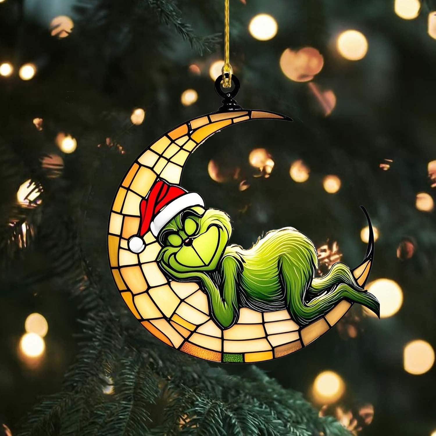 Sportswearmerch The Grinch Christmas Acrylic Ornament Gift For Fans