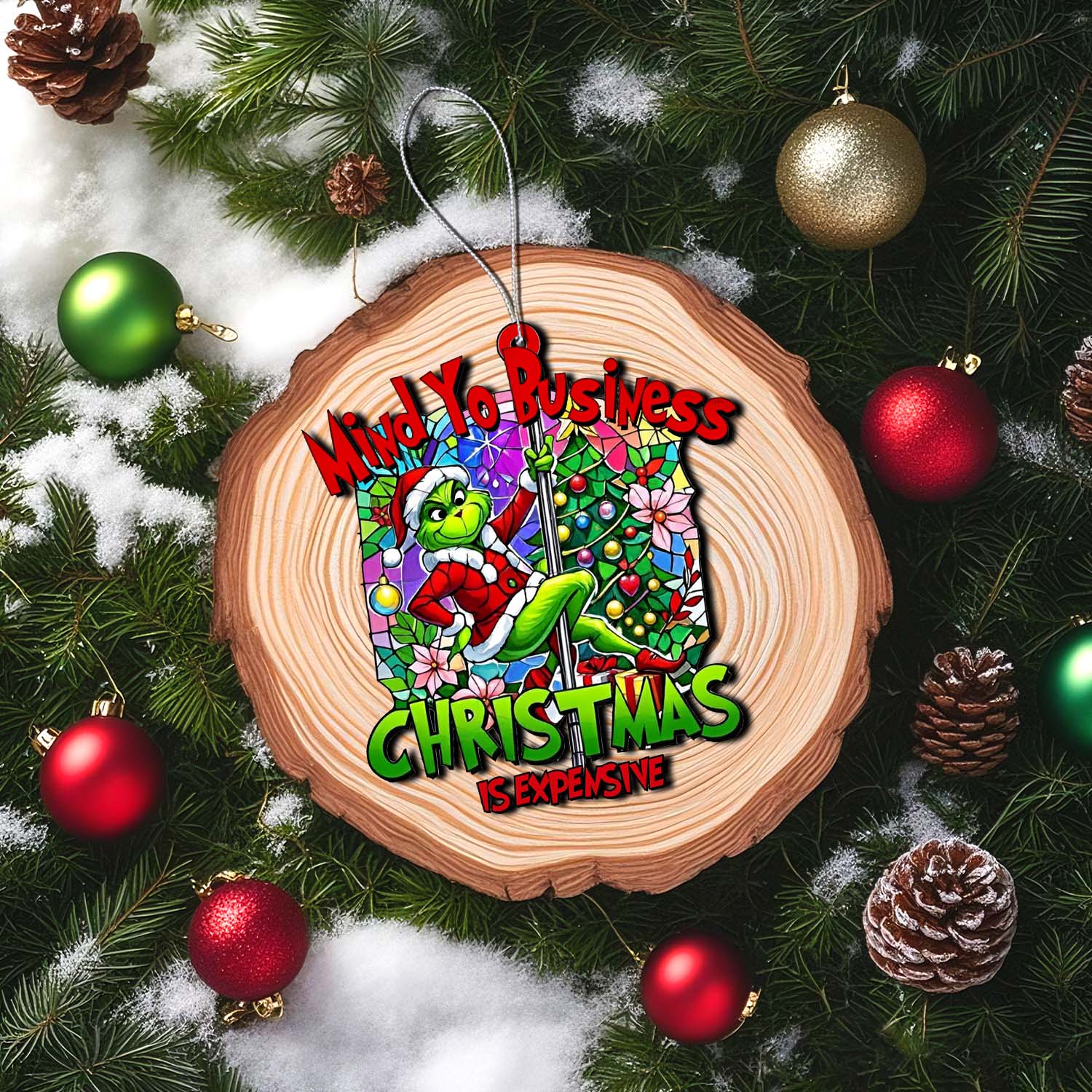 Sportswearmerch The Grinch Christmas Acrylic Ornament Gift For Fans