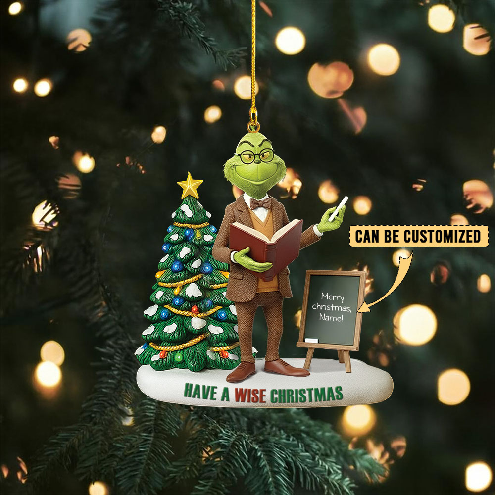 Sportswearmerch The Grinch x Christmas Acrylic Ornament Gift For Fan