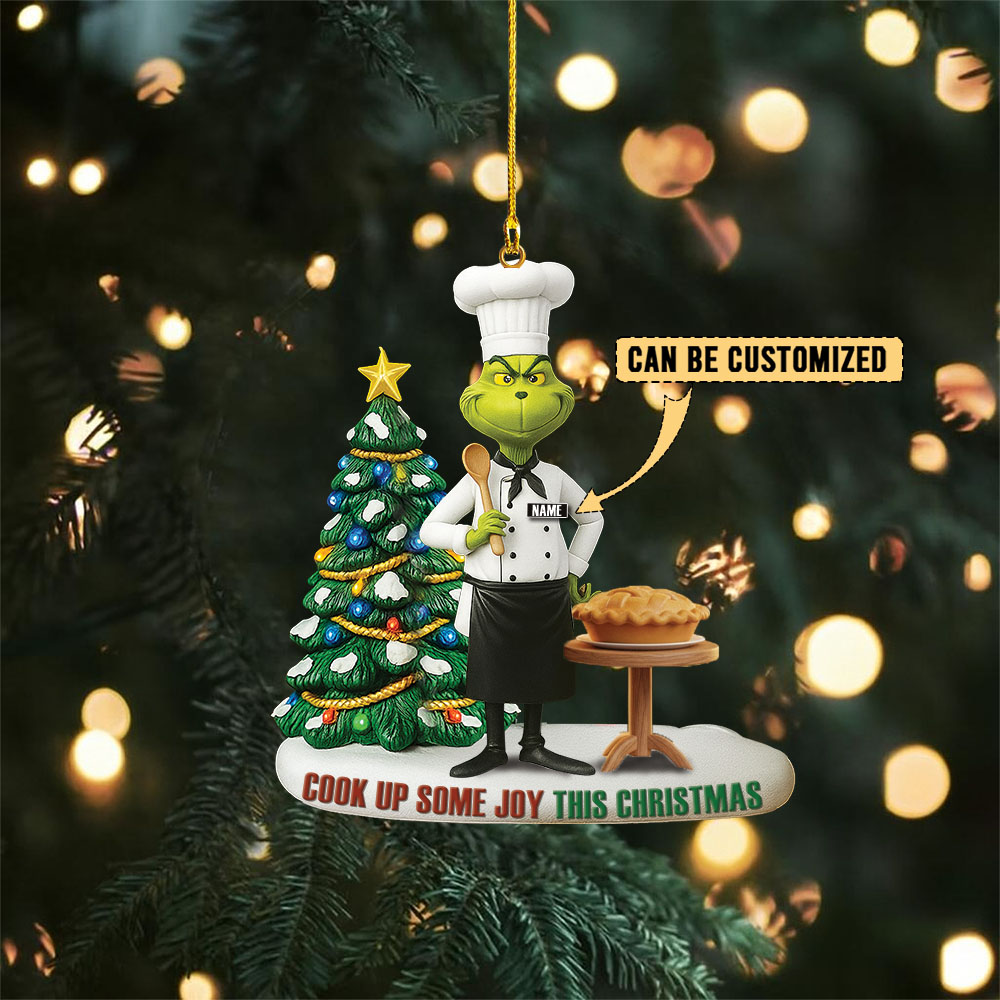 Sportswearmerch The Grinch x Christmas Acrylic Ornament Gift For Fan