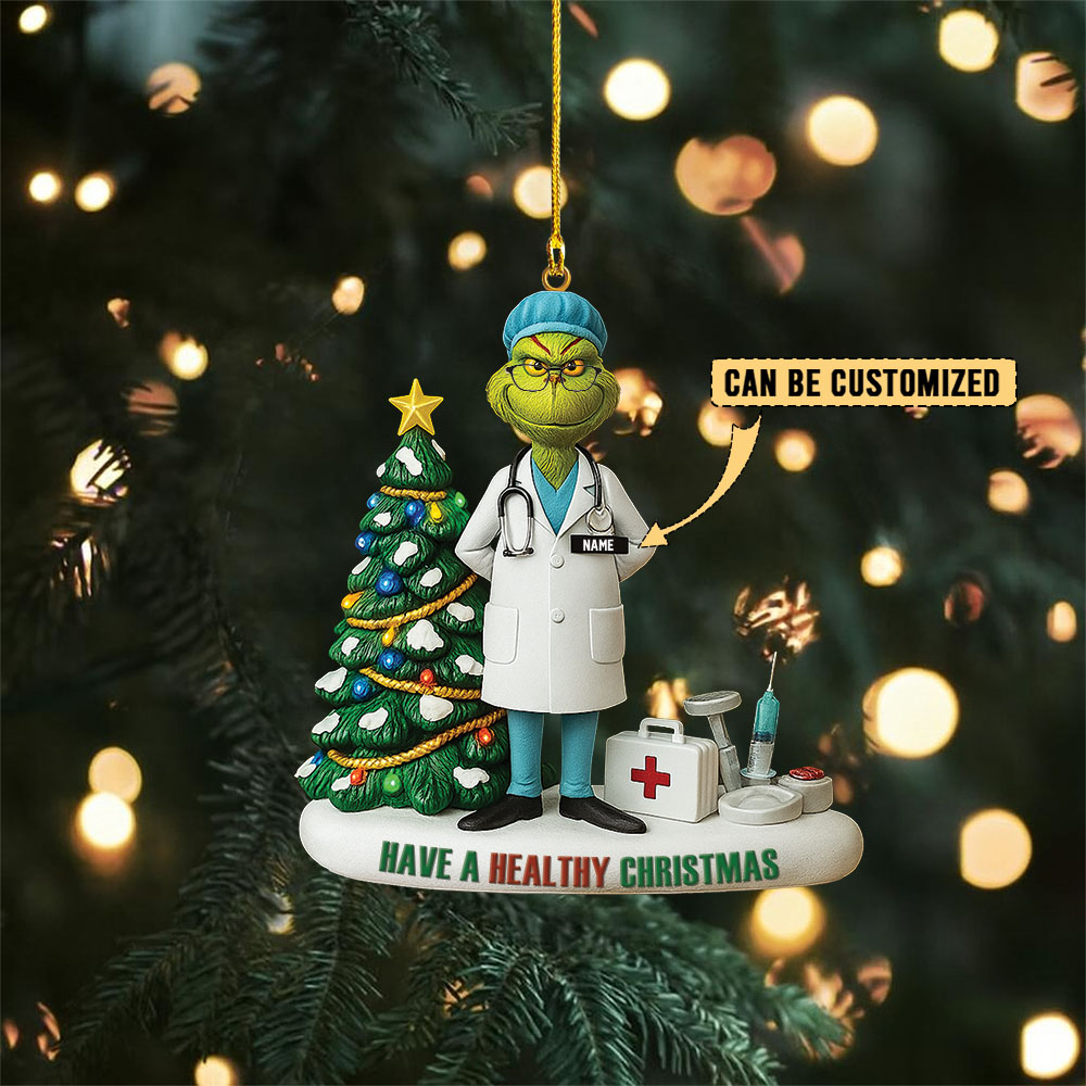 Sportswearmerch The Grinch x Christmas Acrylic Ornament Gift For Fan