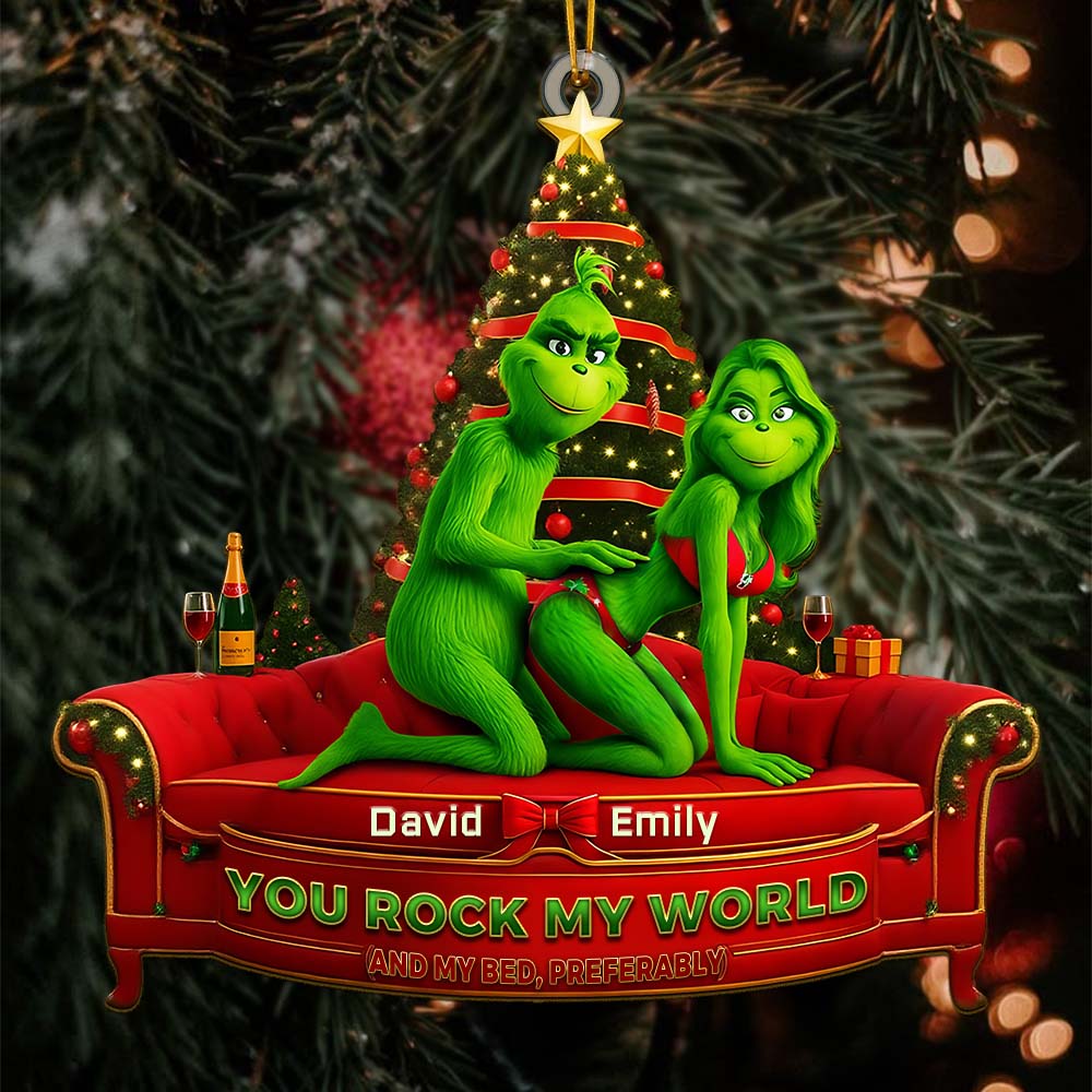 Sportswearmerch The Grinch x Christmas Acrylic Ornament Gift For Fans