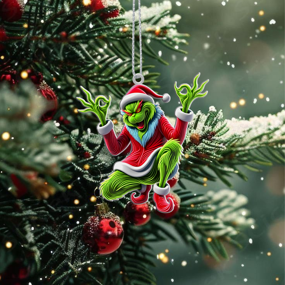 Sportswearmerch The Grinch x Christmas Acrylic Ornament Gift For Fans