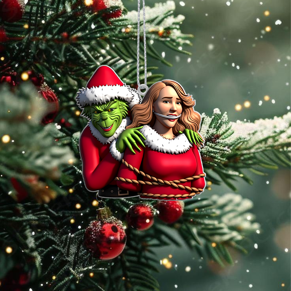 Sportswearmerch The Grinch x Christmas Acrylic Ornament Gift For Fans