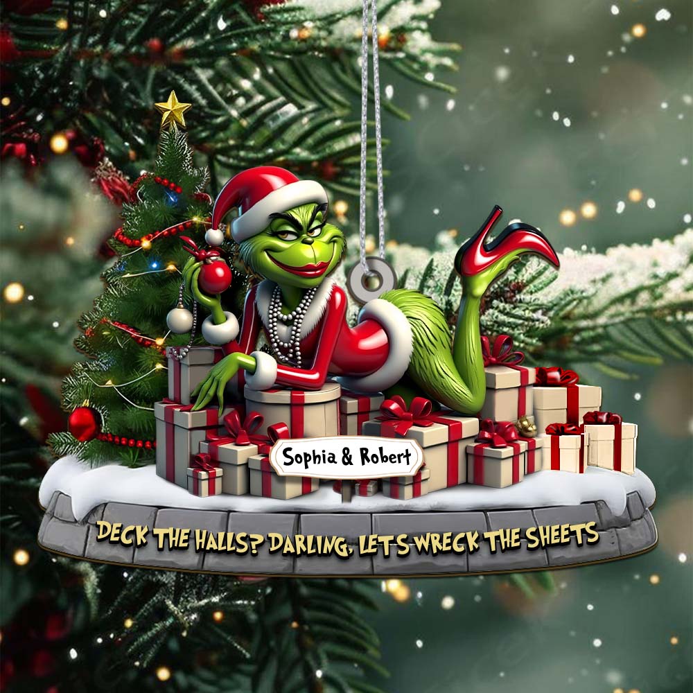 Sportswearmerch The Grinch x Christmas Acrylic Ornament Gift For Fans
