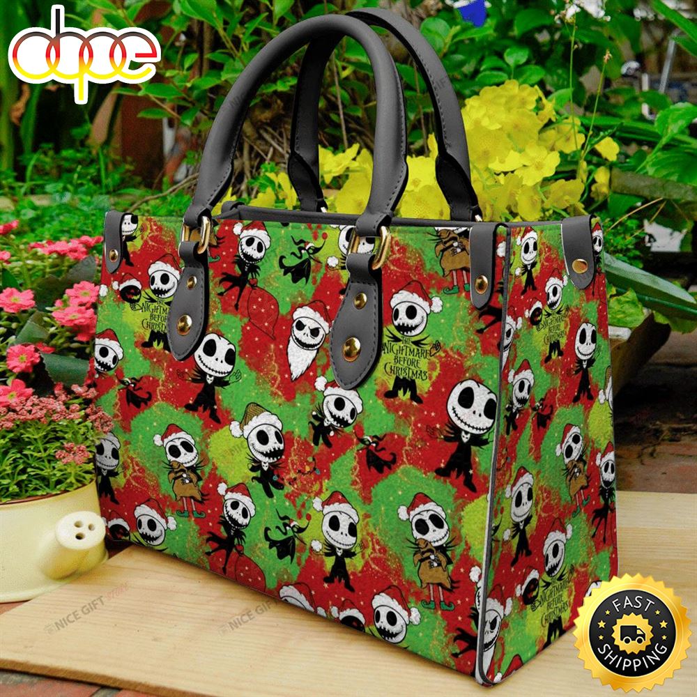 Sportswearmerch The Nightmare Before Movie Christmas Women Leather Bag For Fan