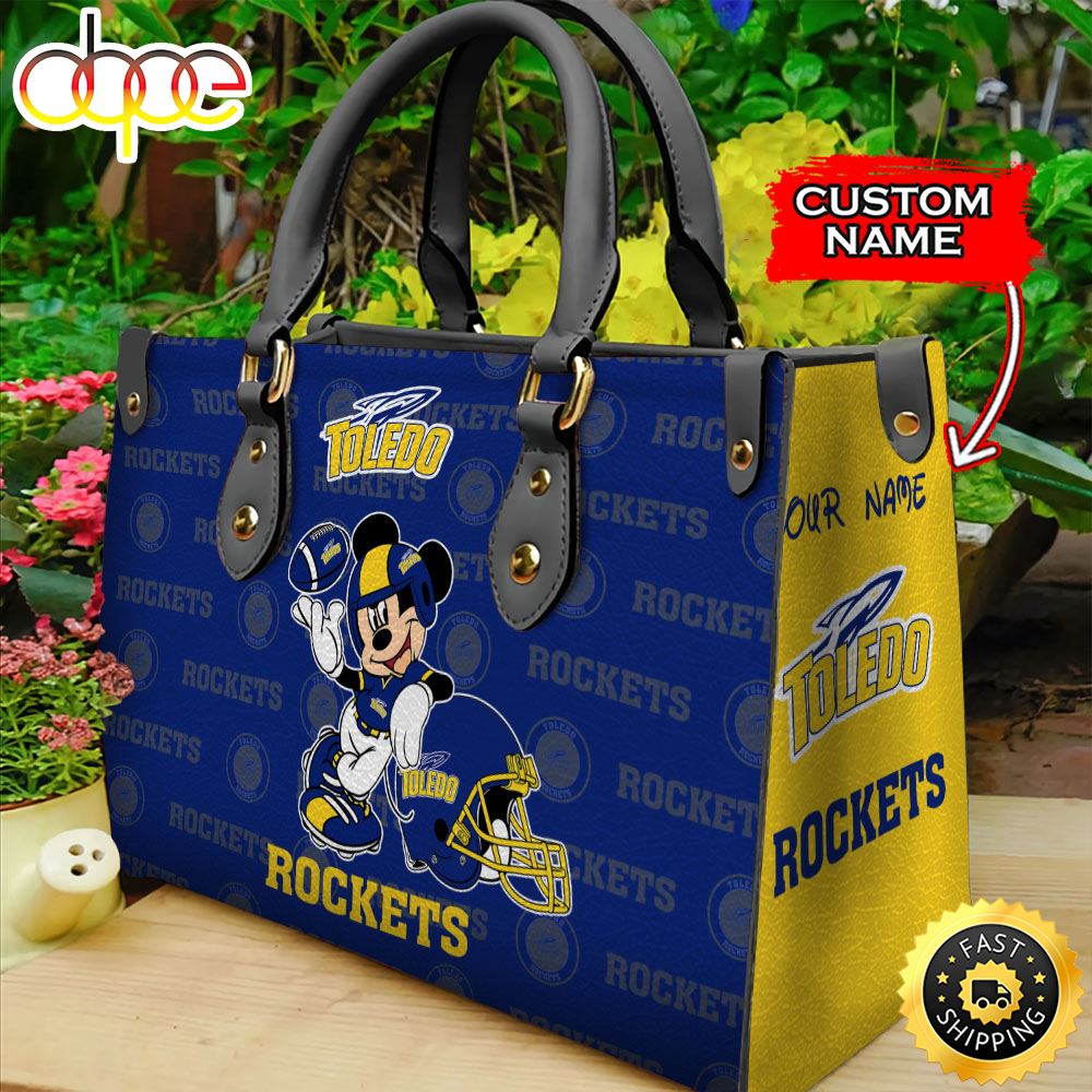 Sportswearmerch Toledo Rockets NCAA Mickey Leather Bag For Fan