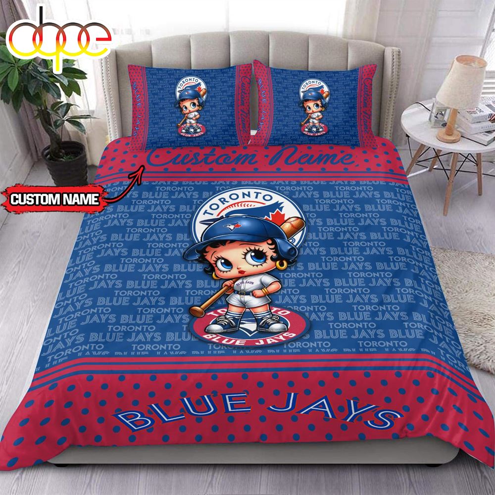 Sportswearmerch Toronto Blue Jays MLB Baseball Bedding Set For Fan
