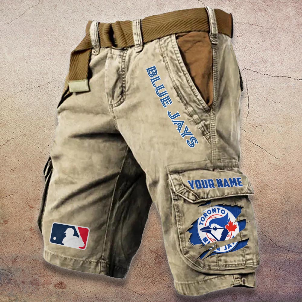 Sportswearmerch Toronto Blue Jays MLB Denim Short For Fan