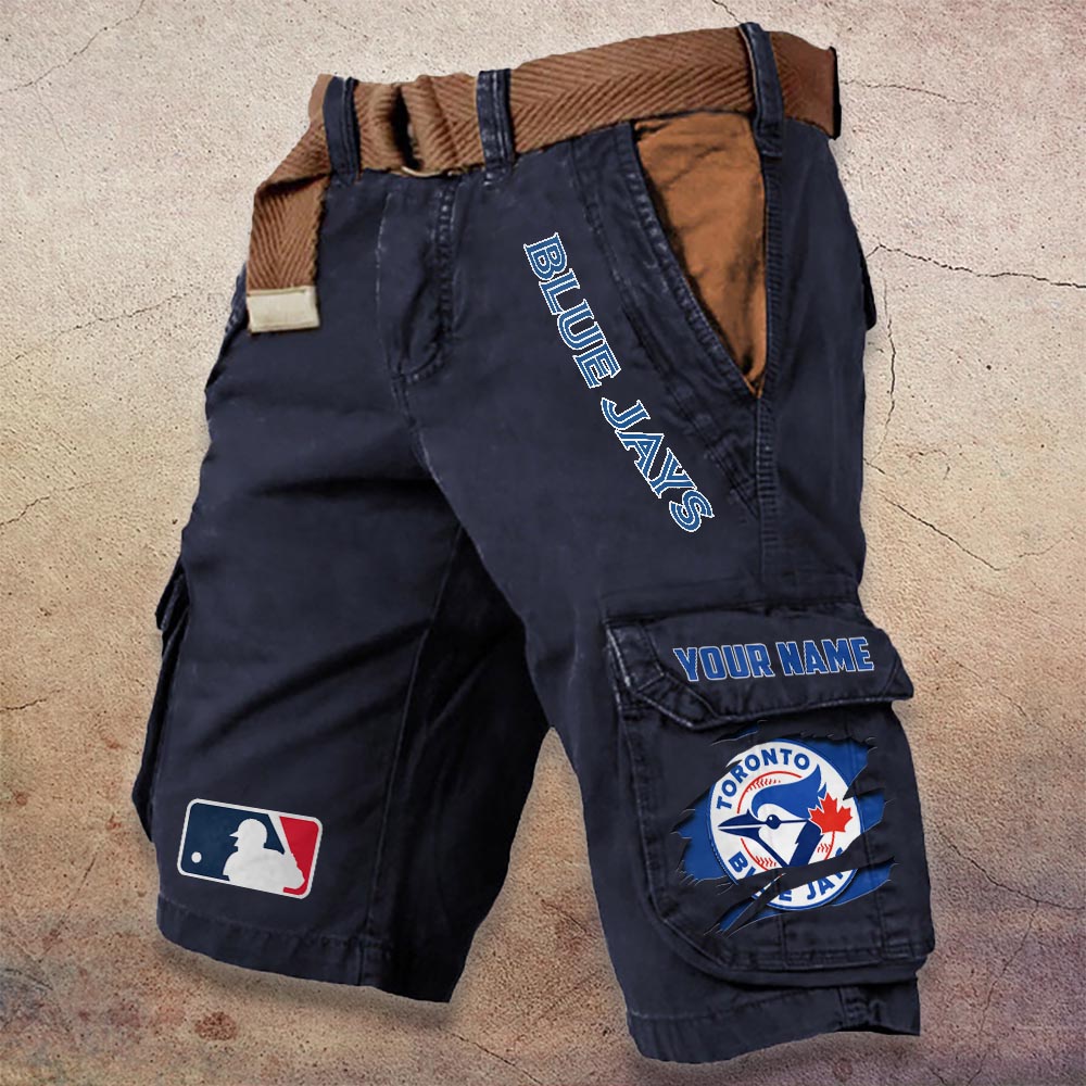 Sportswearmerch Toronto Blue Jays MLB Denim Short For Fan