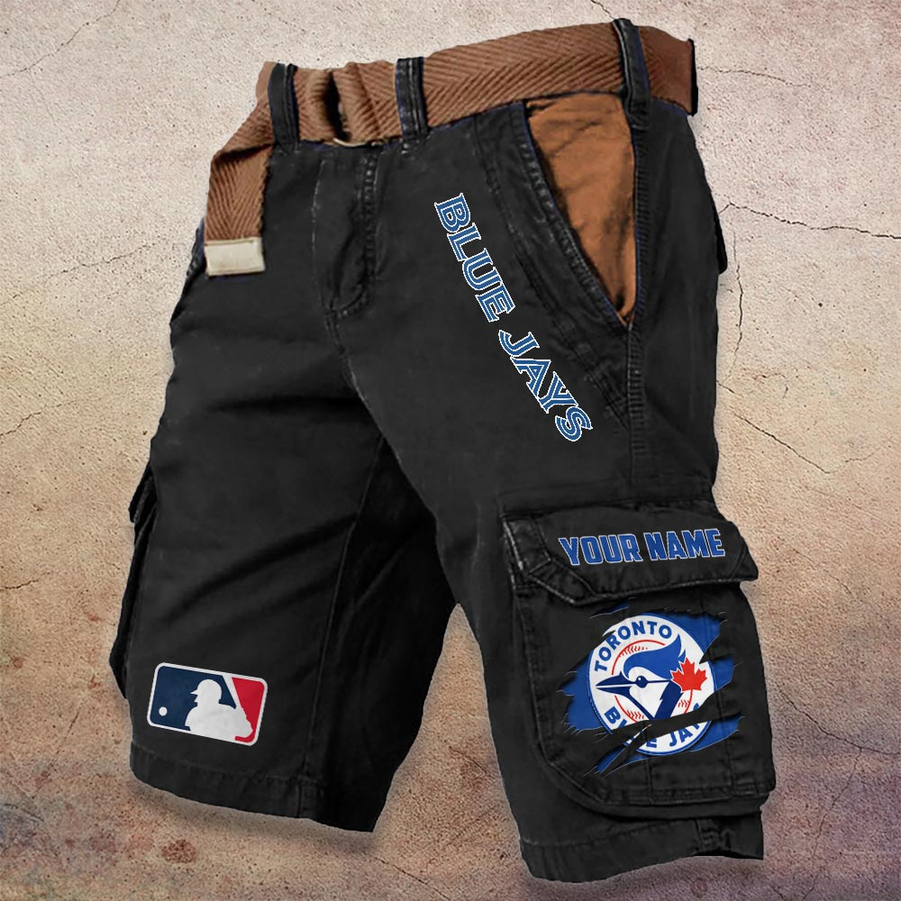 Sportswearmerch Toronto Blue Jays MLB Denim Short For Fan