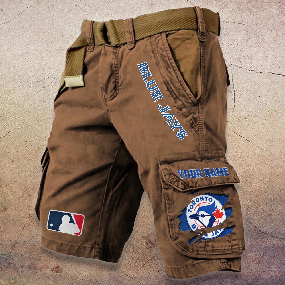 Sportswearmerch Toronto Blue Jays MLB Denim Short For Fan