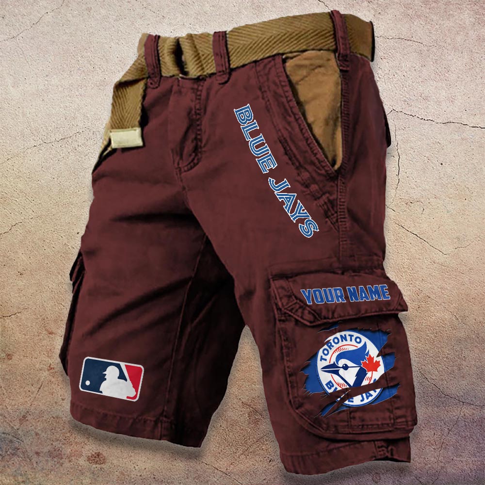 Sportswearmerch Toronto Blue Jays MLB Denim Short For Fan