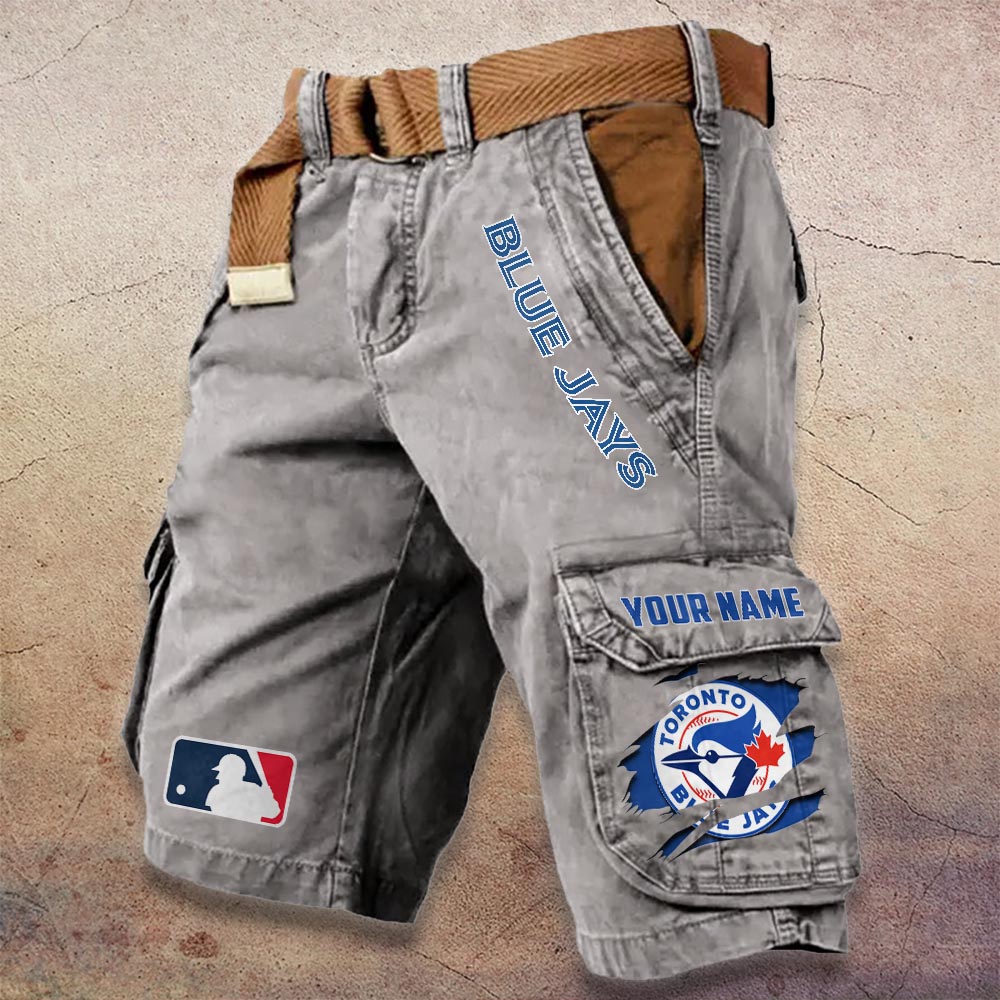 Sportswearmerch Toronto Blue Jays MLB Denim Short For Fan