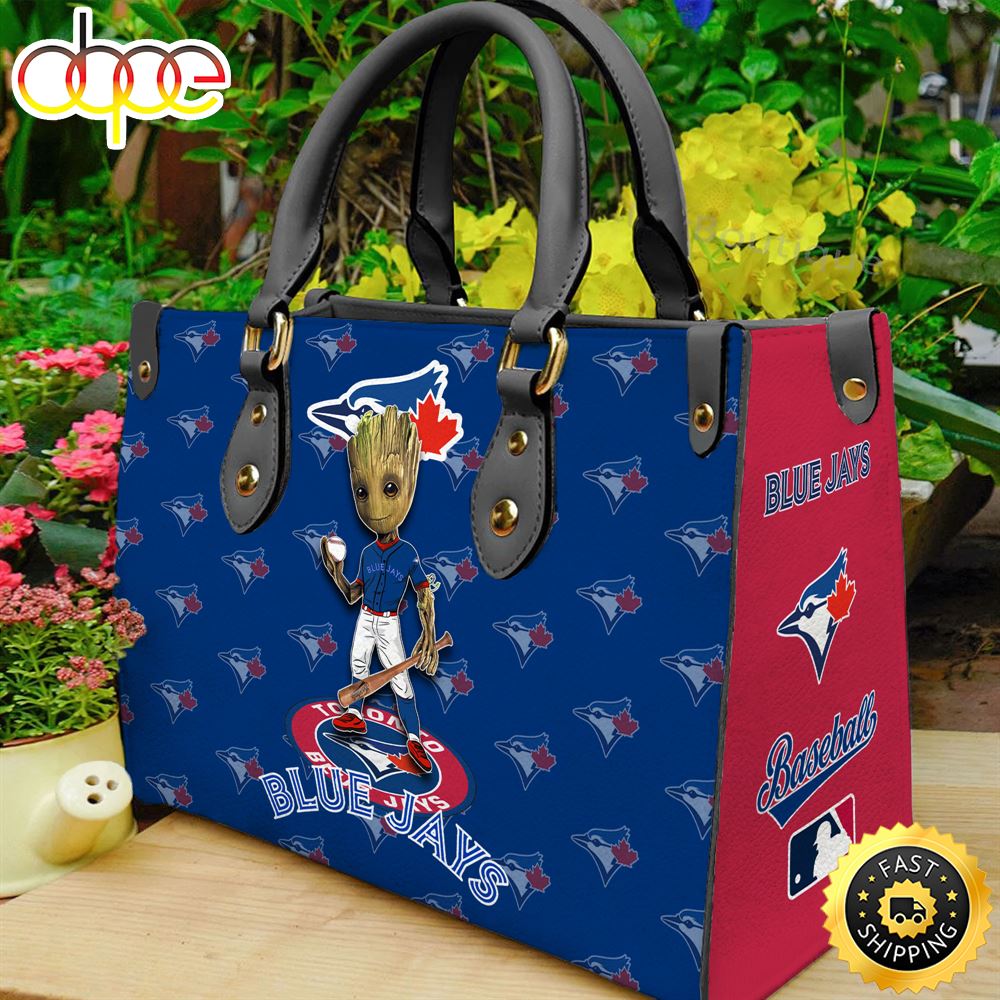 Sportswearmerch Toronto Blue Jays MLB Groot Women Leather Hand Bag For Fan