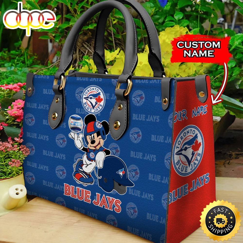 Sportswearmerch Toronto Blue Jays MLB Mickey Leather Bag For Fan