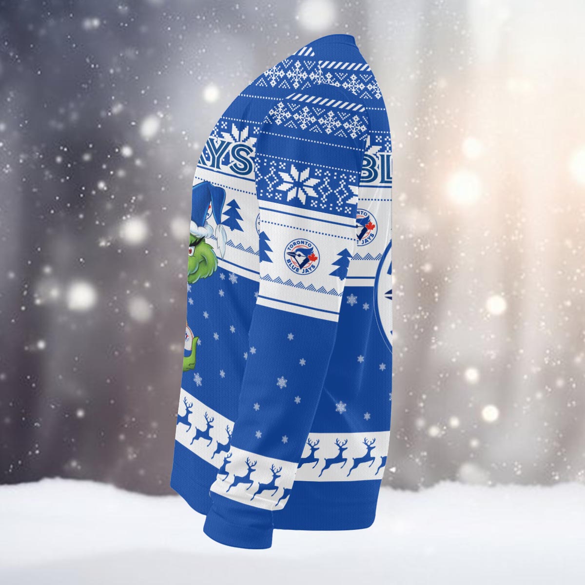 Sportswearmerch Toronto Blue Jays MLB x Grinch Christmas Ugly Sweater For Fans