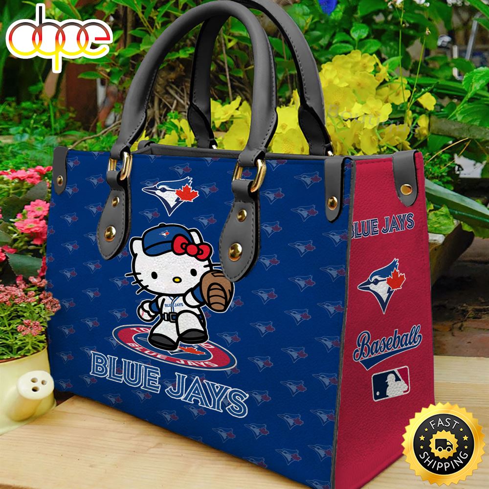 Sportswearmerch Toronto Blue Jays MLB x Kitty Women Leather Hand Bag For Fan