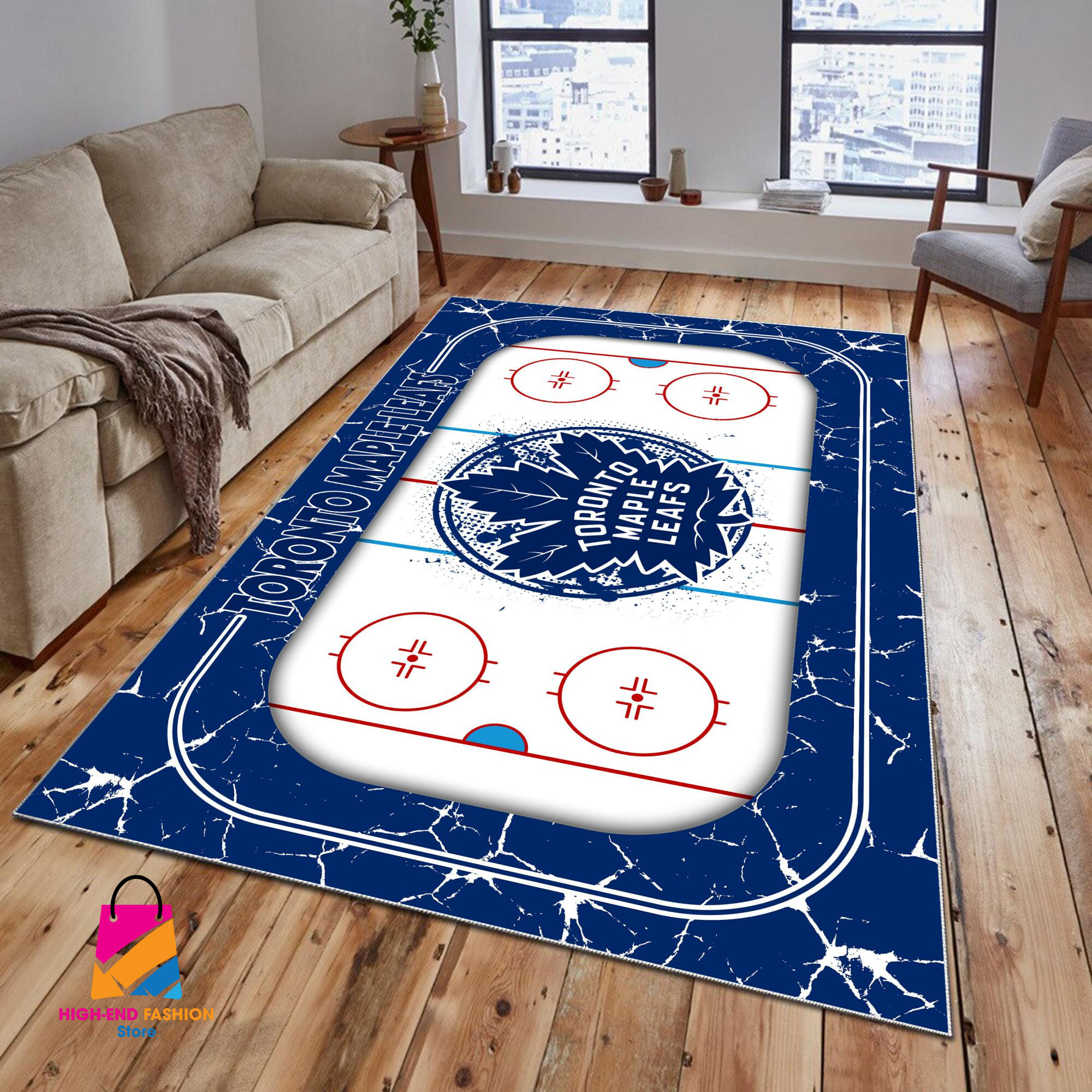 Sportswearmerch Toronto Maple Leafs NHL Area Rug For Fan