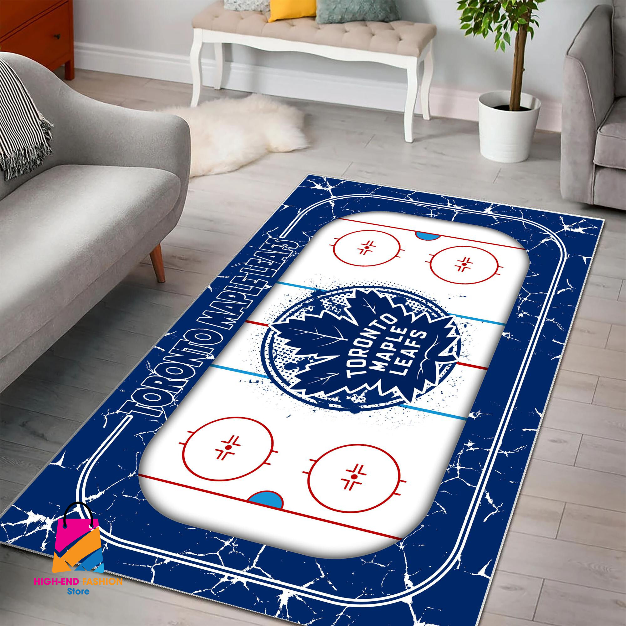 Sportswearmerch Toronto Maple Leafs NHL Area Rug For Fan