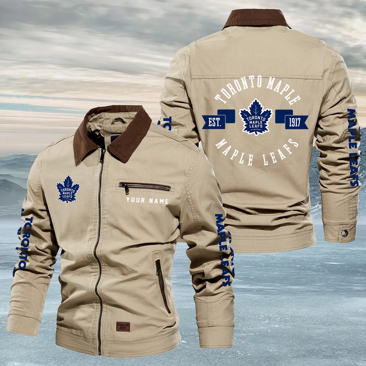 Sportswearmerch Toronto Maple Leafs NHL Lapel Jacket For Fan