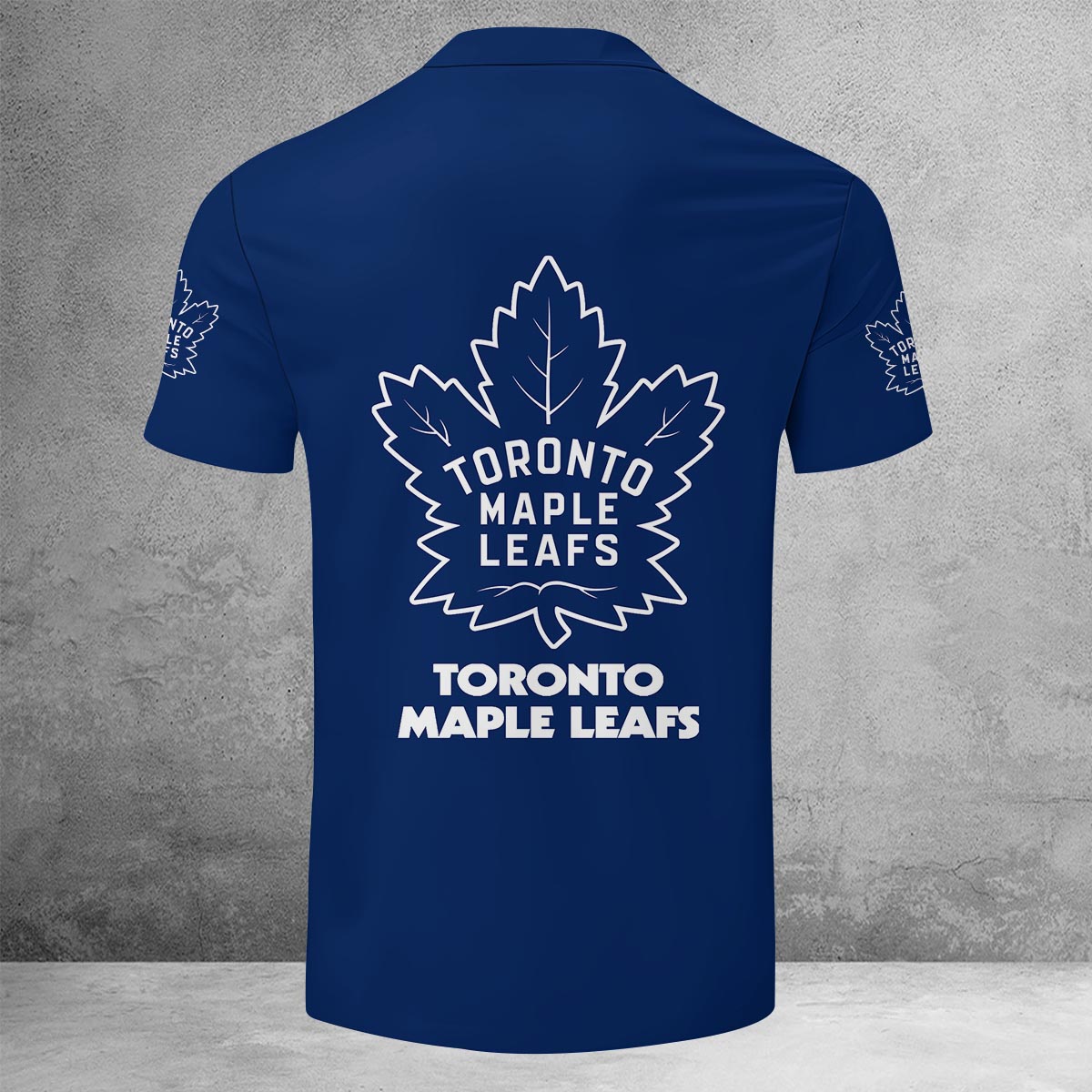Sportswearmerch Toronto Maple Leafs NHL Lapel Zip Polo Shirt For Fan
