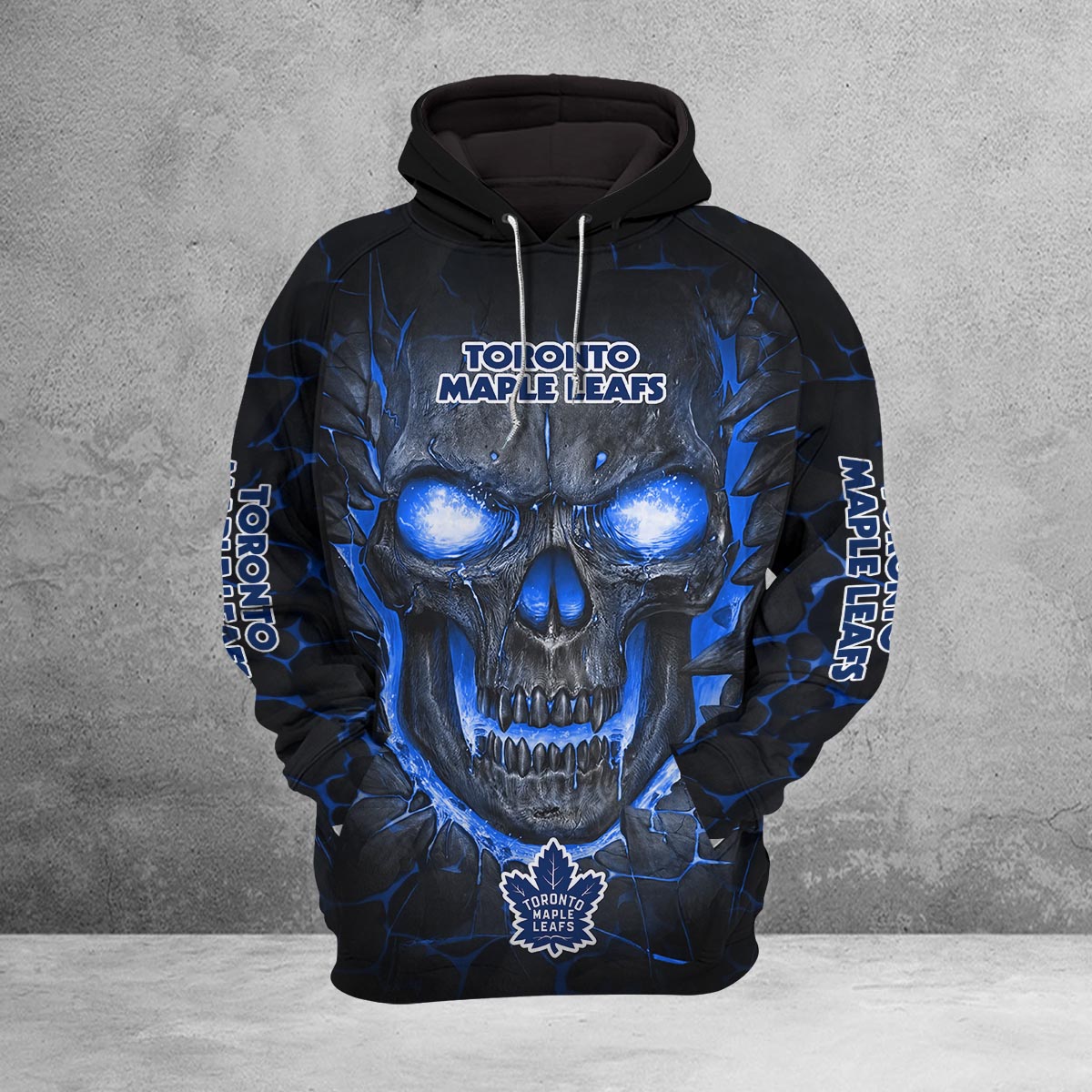 Sportswearmerch Toronto Maple Leafs NHL Lava Skull Hoodie For Fan