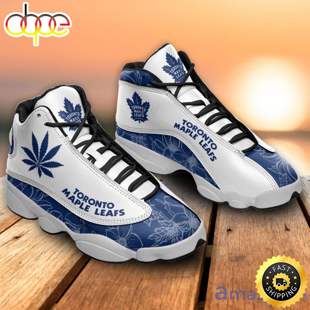Sportswearmerch Toronto Maple Leafs NHL Weed For AJ13 Sneakers Shoes For Men And Women