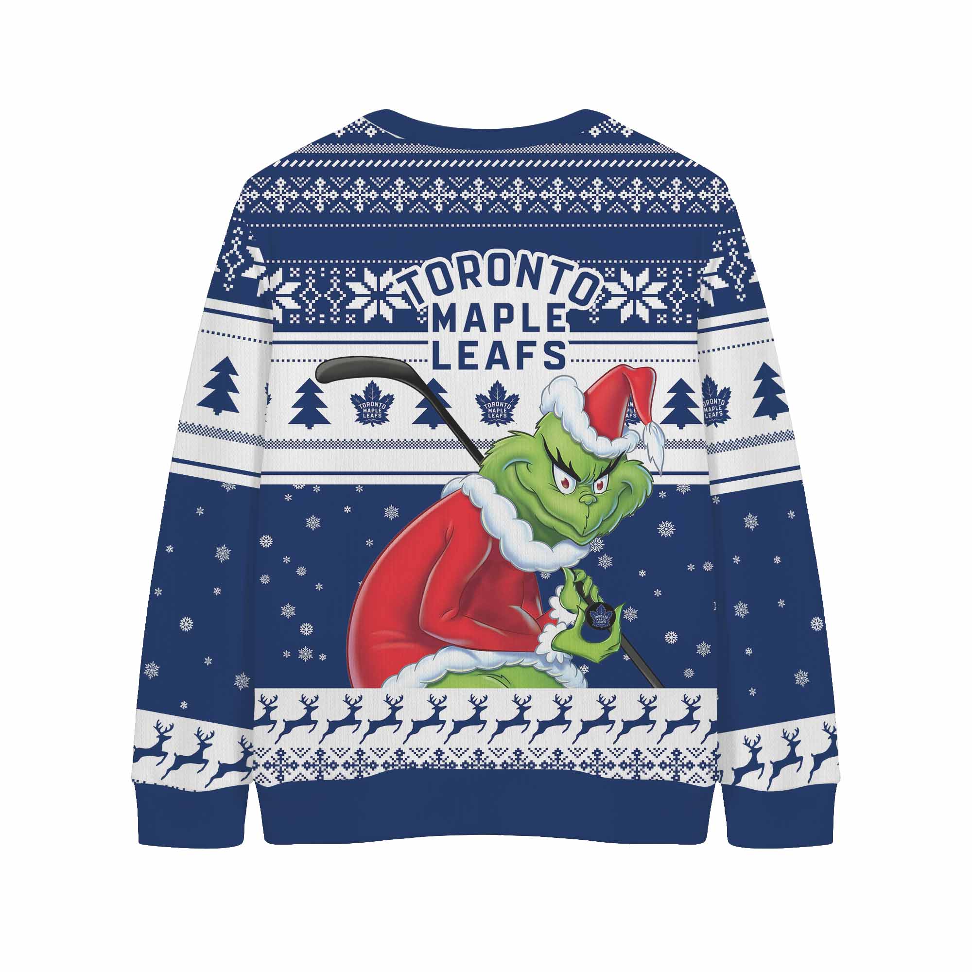 Sportswearmerch Toronto Maple Leafs NHL x Grinch Christmas Cardigan For Fan