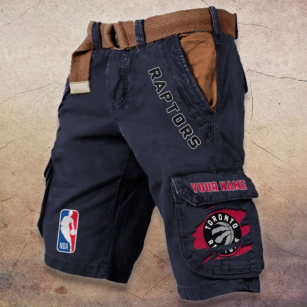 Sportswearmerch Toronto Raptors NBA Denim Short For Fan