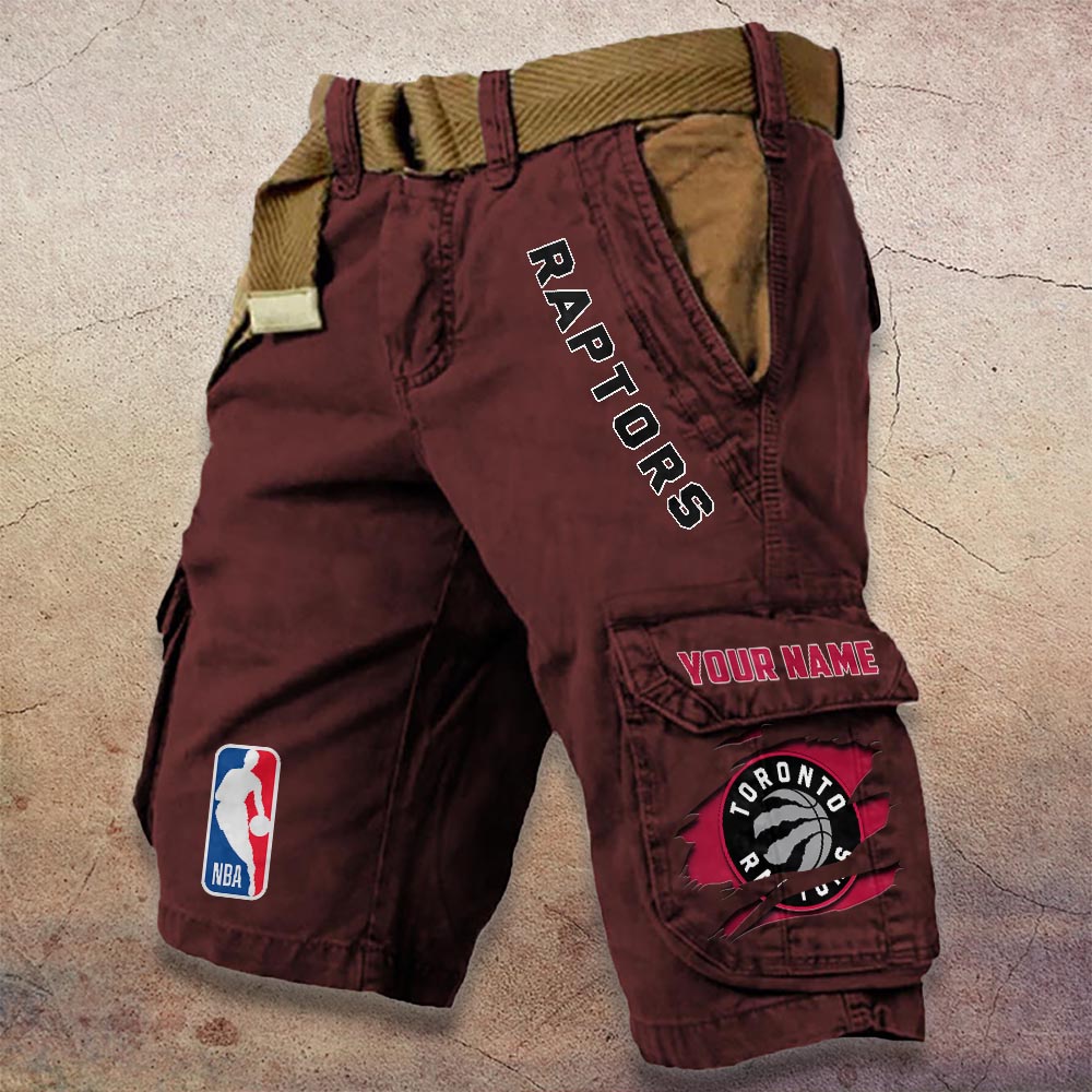 Sportswearmerch Toronto Raptors NBA Denim Short For Fan